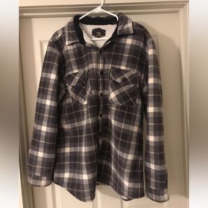 Freedom Foundry Green Fleece Lined Jacket Coat Shacket Size XL